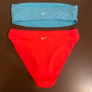 Nike two piece swimsuit. ❤️🦋 #HighRise #Bandeau #Nike #WornOnce
